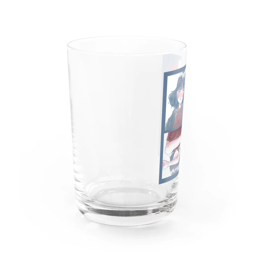 ENOSHIMAのヘブライ語ガール Water Glass :left