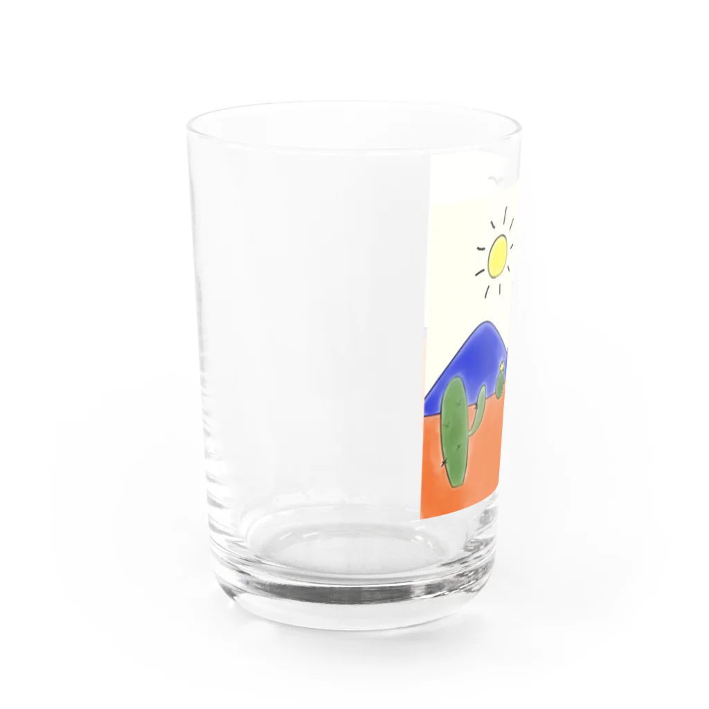 クマバチゴルフ倶楽部のクマバチとメキシカンタイル Water Glass :left