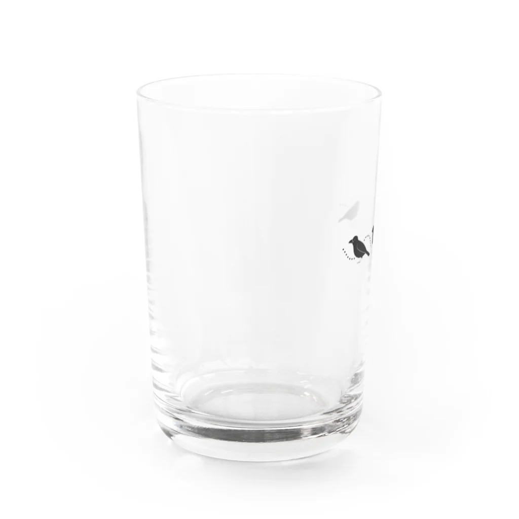 たまごの木の3カラス Water Glass :left