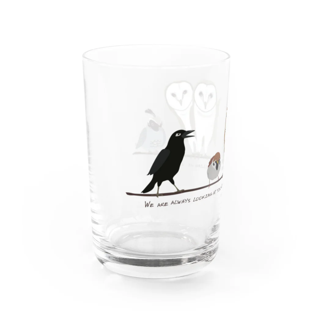 nachau7の鳥たちのさえずり Water Glass :left