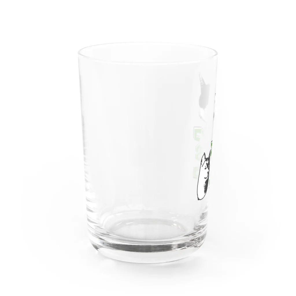 Danke Shoot CoffeeのニャンコＶＳワンコ Water Glass :left
