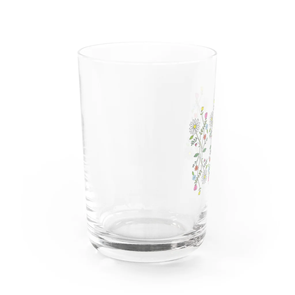 yeuxのレトロフラワー Water Glass :left