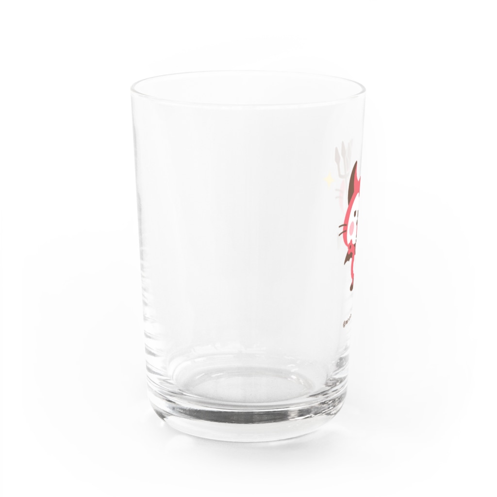 ミニマムユニヴァース@SUZURIのデビねこくんグラス Water Glass :left