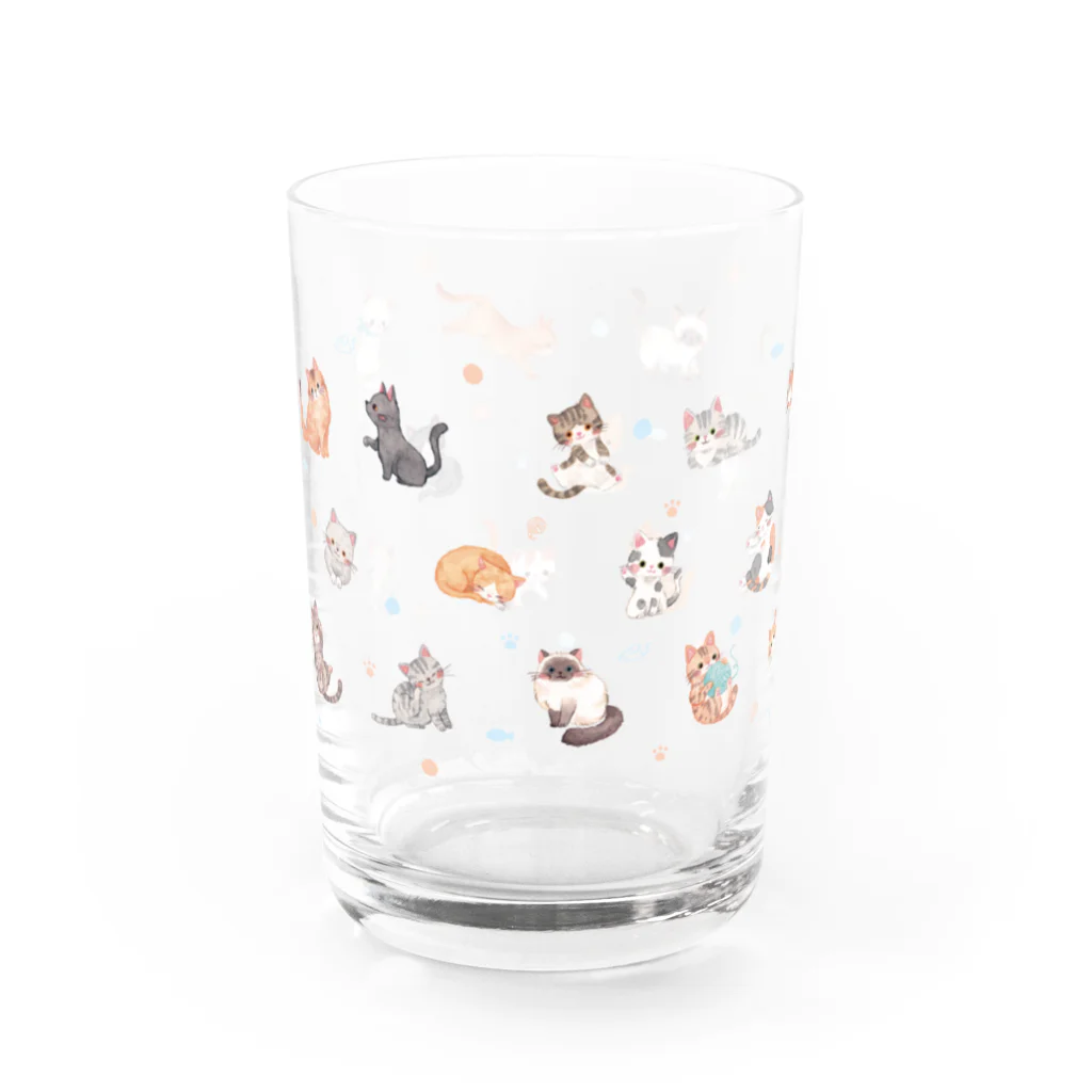 すずきいときちの水彩にゃんこ Water Glass :left