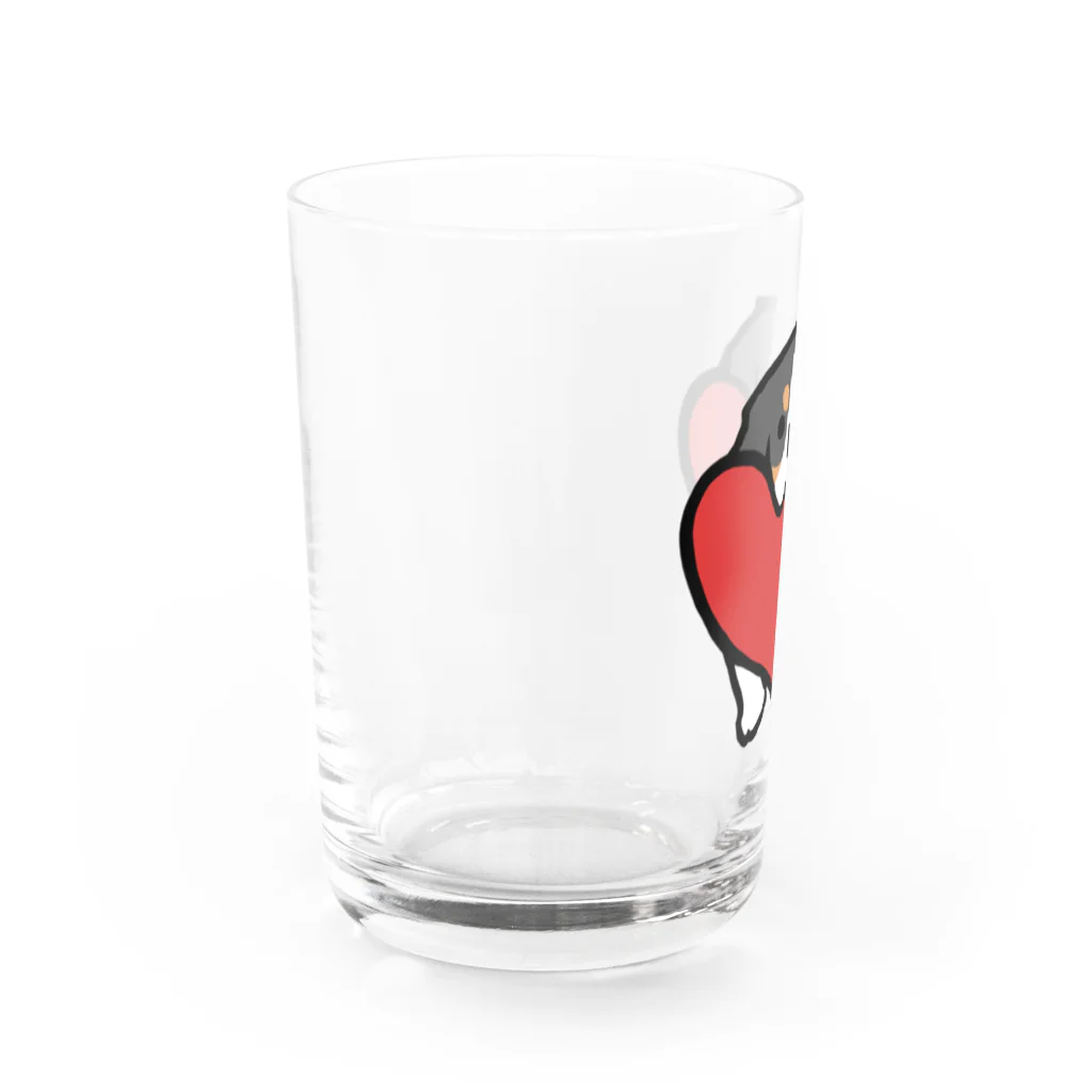 BLENHEIMのキャバリアハート（トライカラー） Water Glass :left