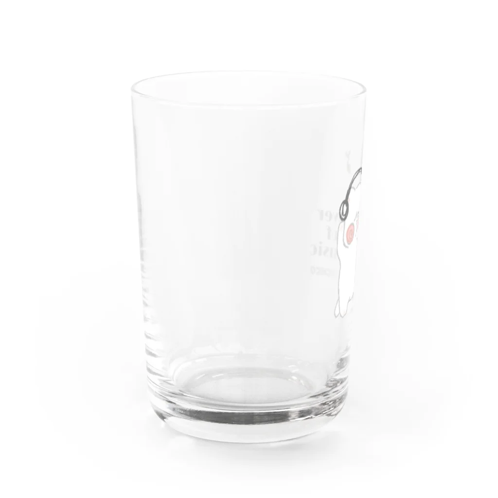 mokochicoモコチコのlover of music ブサネコさん Water Glass :left