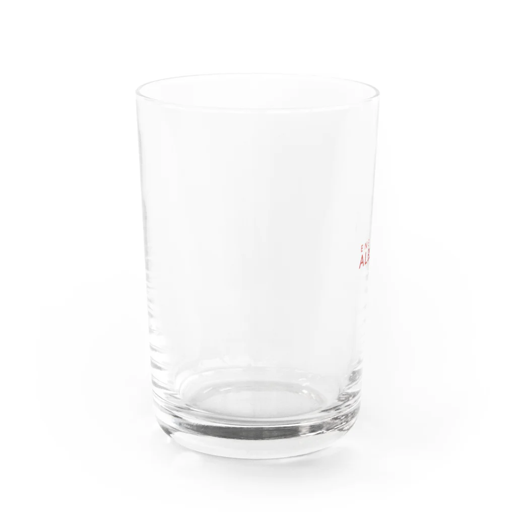 Ensemble Albahn 公式ストアのEnsemble Albahn - red logo Water Glass :left