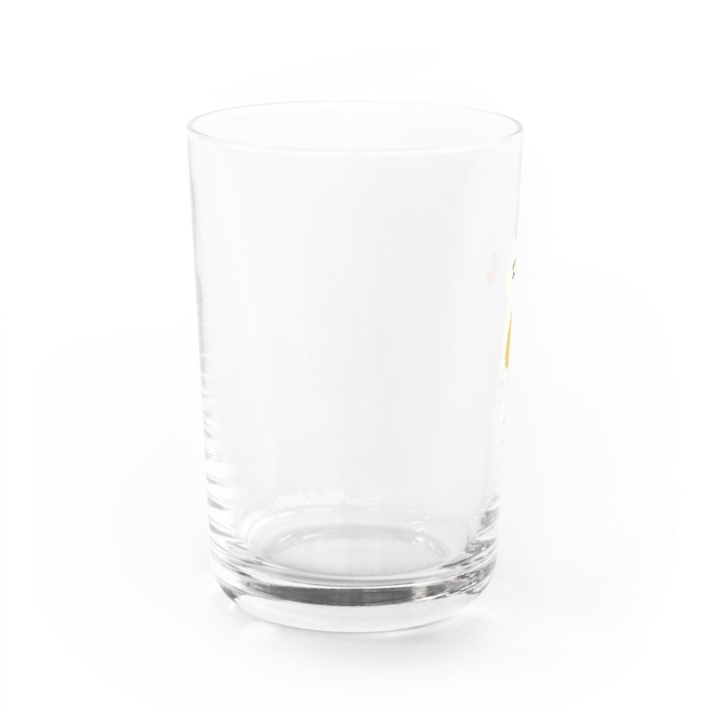 SUIMINグッズのお店のエビフライをさわやかに運ぶねこ Water Glass :left