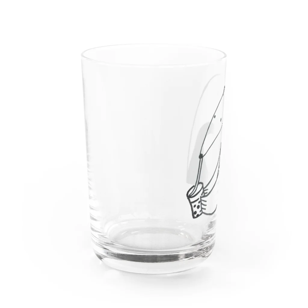 hachinanaのストローではないの Water Glass :left