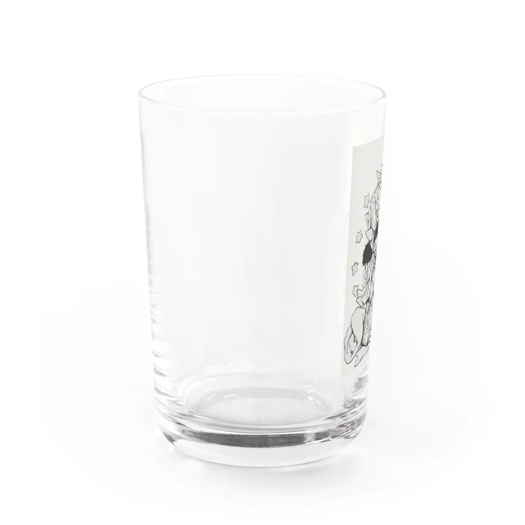 じゃっこい別注商店の旅子さん Water Glass :left