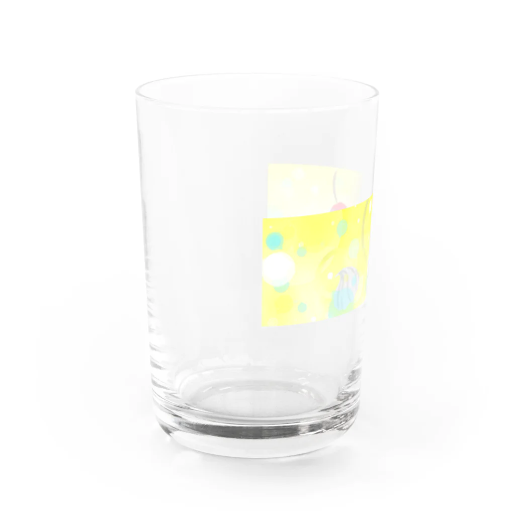 -Meru-のしゅわしゅわしりーず(レモネード) Water Glass :left