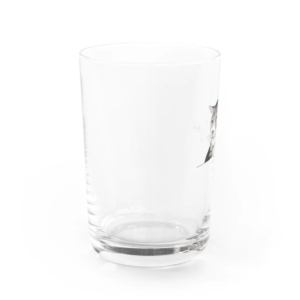 プレリ亭のチョビ Water Glass :left