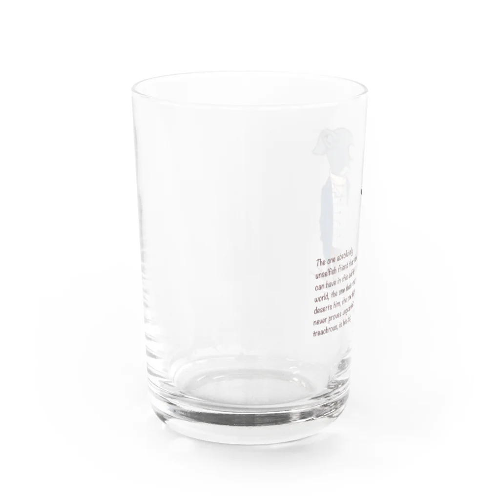 愛犬描処 プルーデンスのおしゃれイタグレ Water Glass :left