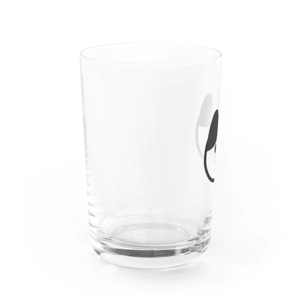 nekomimiのneko face (まえがみねこ) Water Glass :left