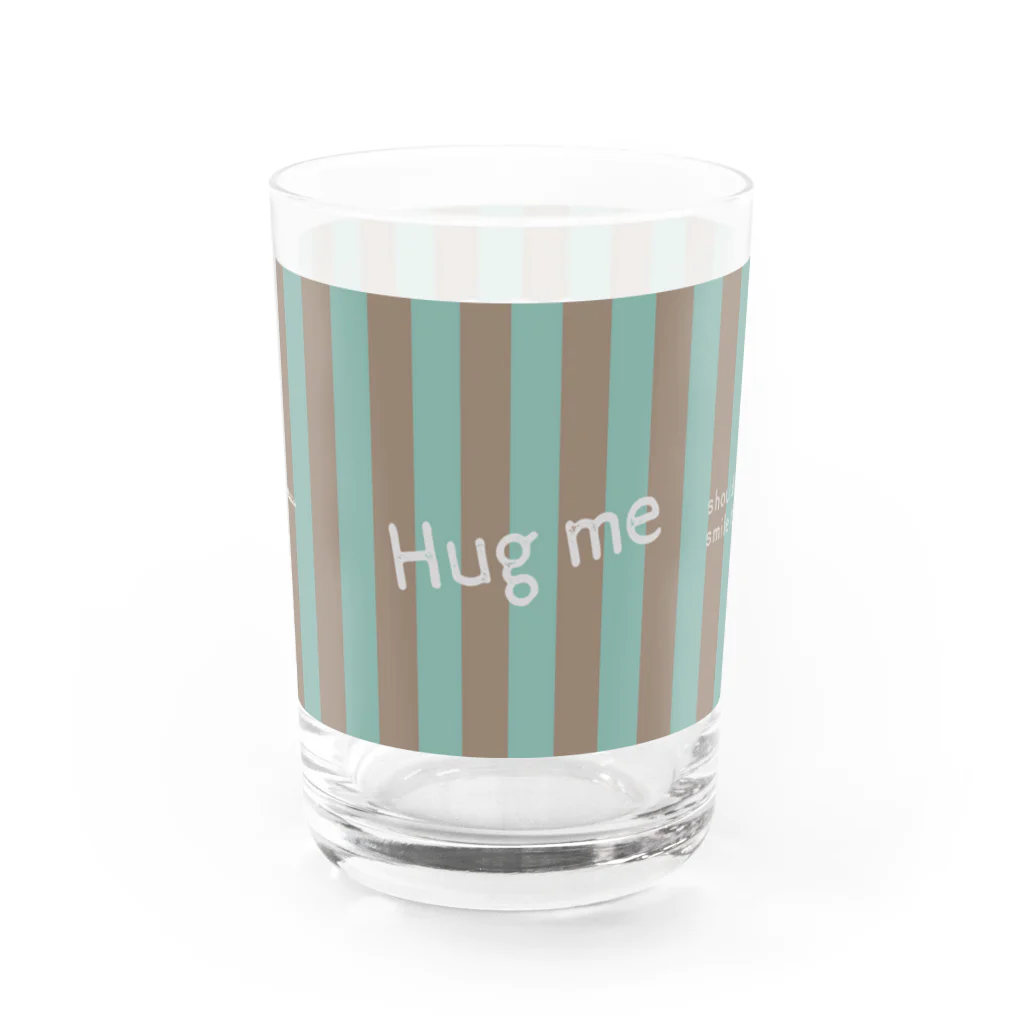 cocoartの雑貨屋さんの【Hug me】（白くま）グラス＝SALE中！！ グラス左面