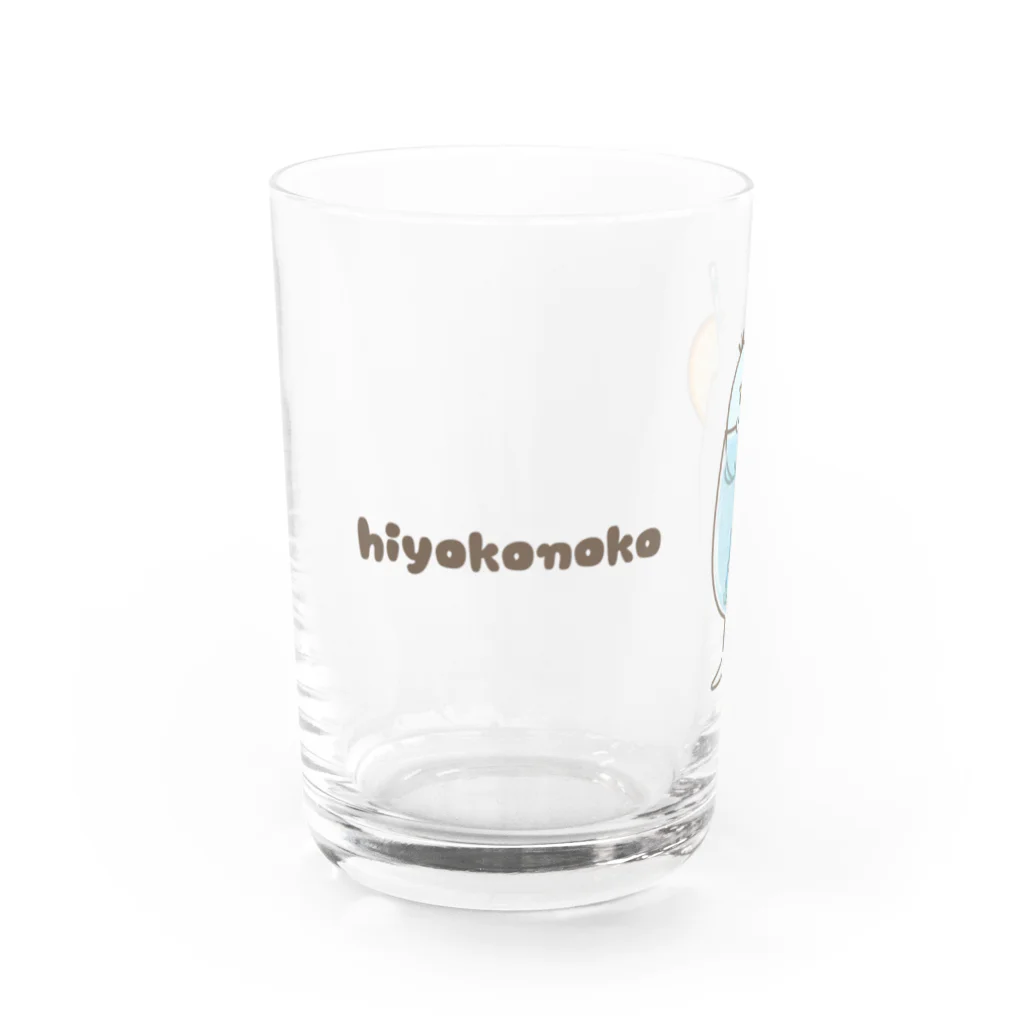 ひよこのこ SUZURI店のもののけソーダ Water Glass :left