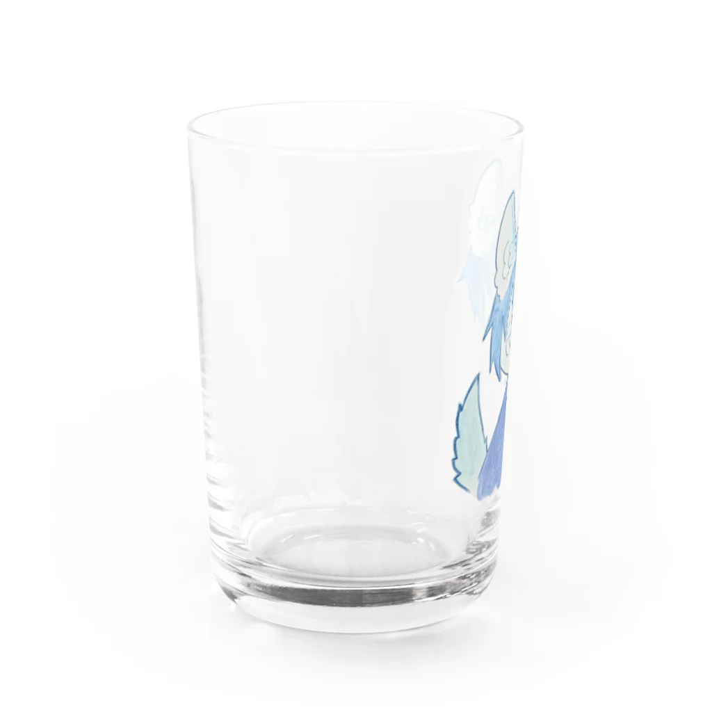 38_のあおいおおかみくん Water Glass :left