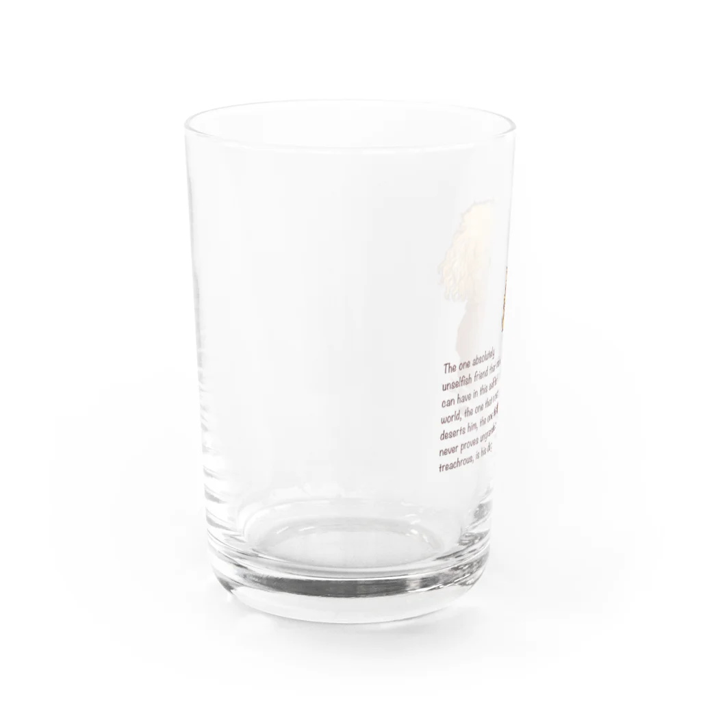 愛犬描処 プルーデンスのおしゃれトイプー Water Glass :left