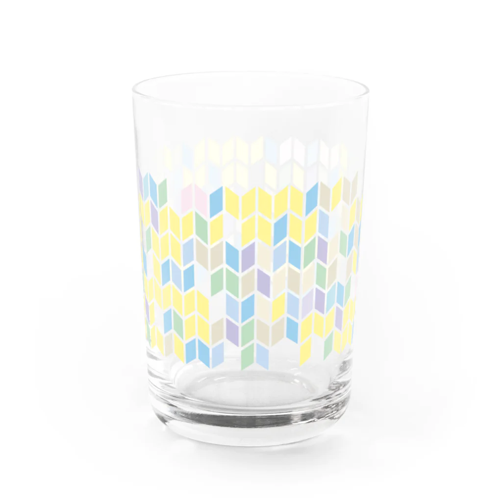 ito_picのyagasuri blue Water Glass :left