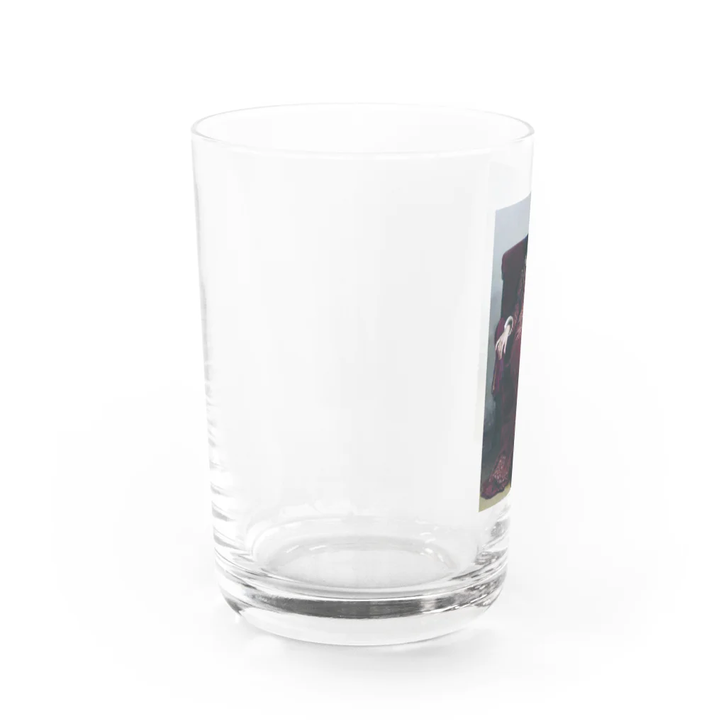 ズシ店のねむねむ娘　西洋画 Water Glass :left