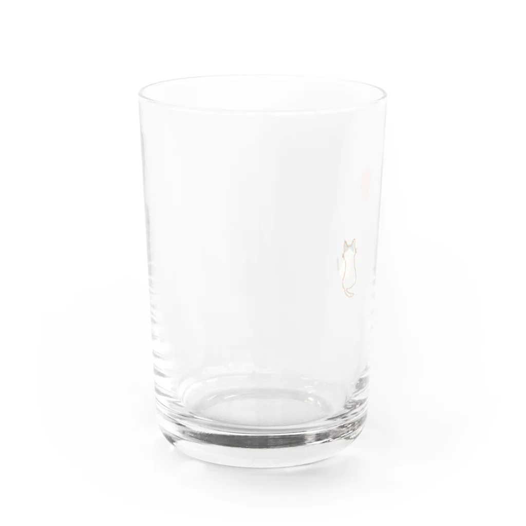 ねこぜのふうせんたんとむぎ Water Glass :left