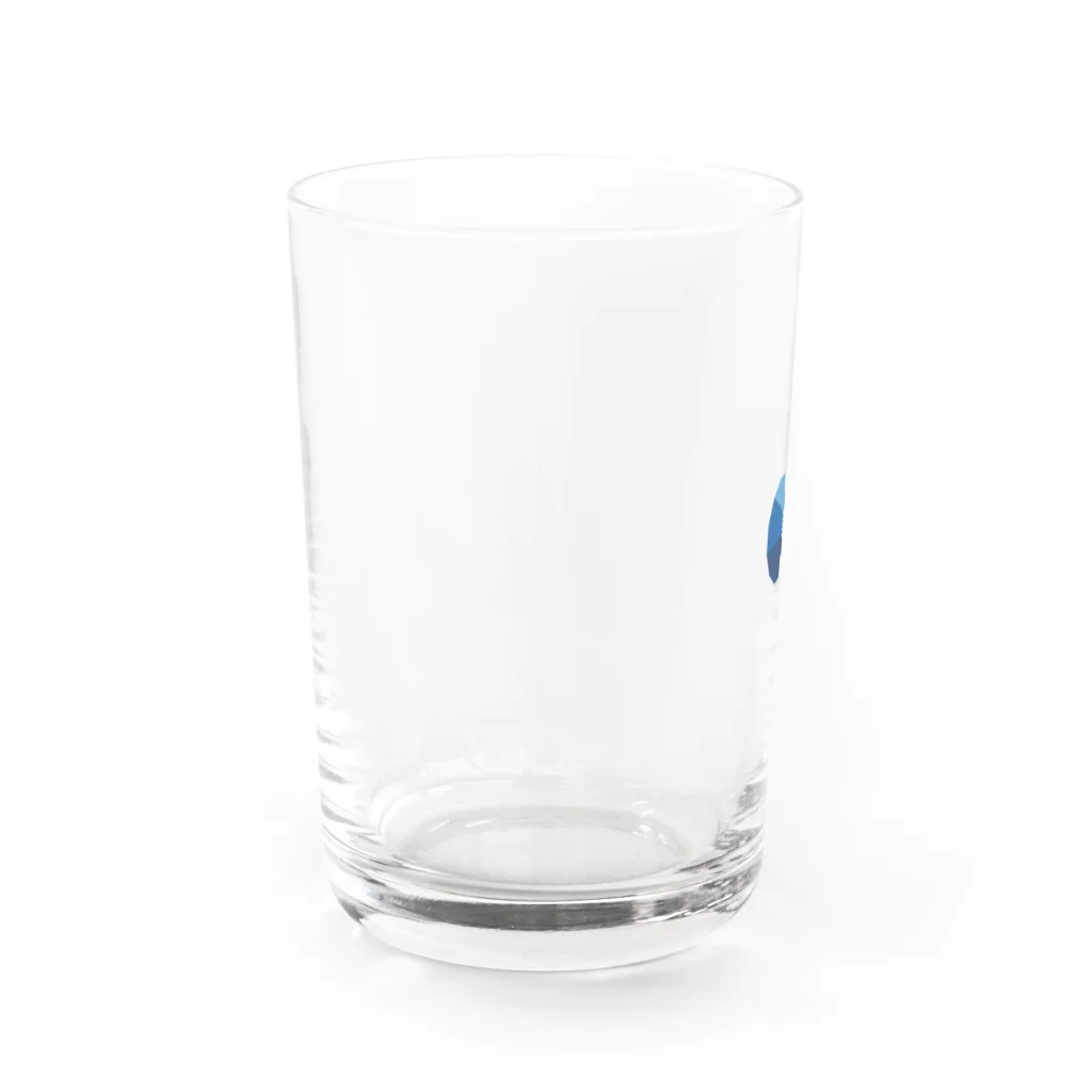 雨かひよりかの扇とグッピー Water Glass :left