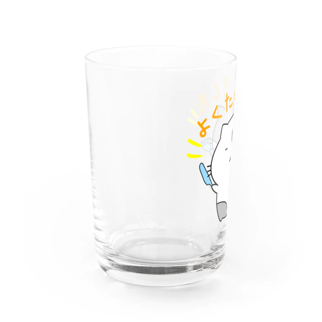 ねこぶんちゃんの猫ぶんちゃん　ごちそうアフター Water Glass :left