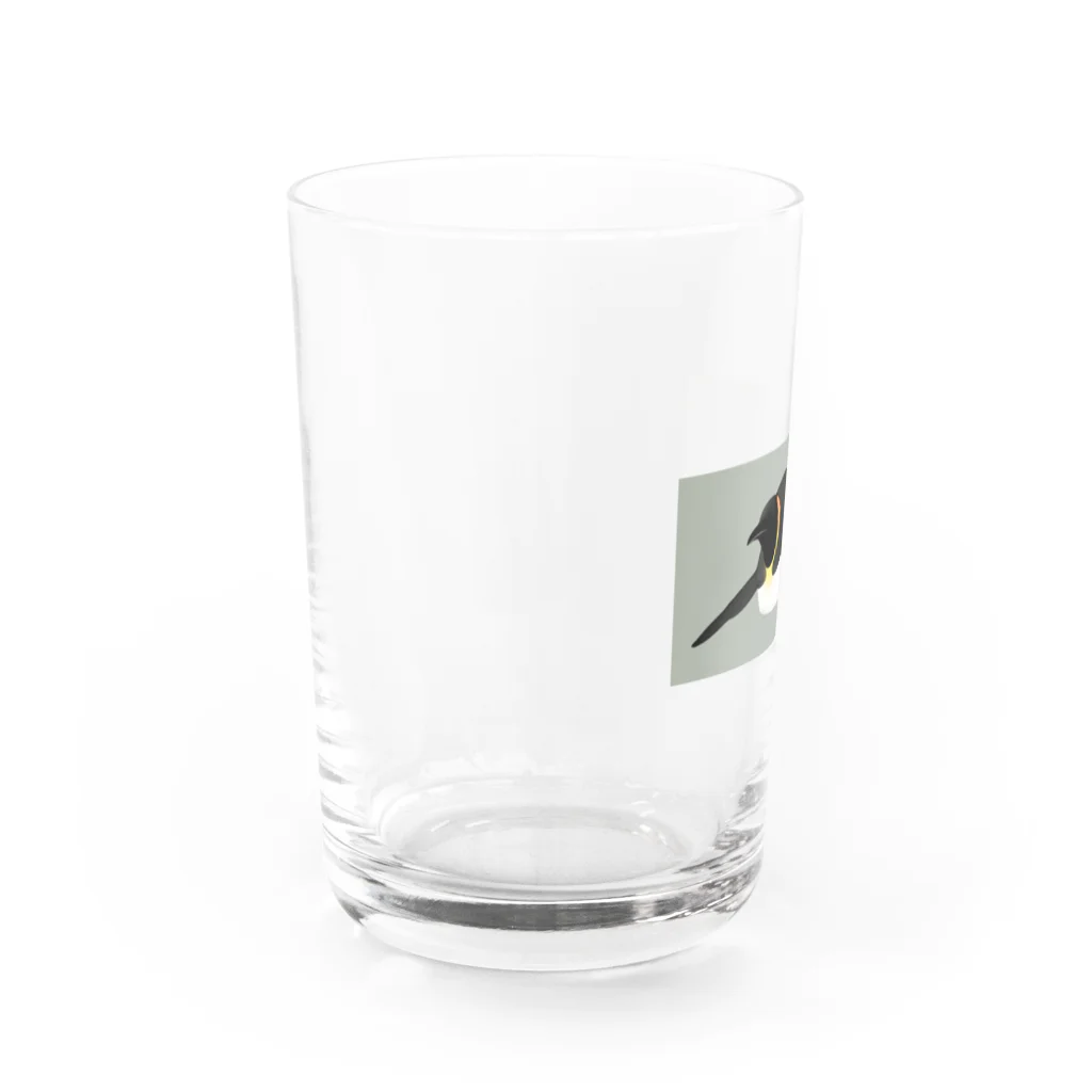 かとうみかん@ペンギンイラストのつぶやきペンギンのペン太　～命～ Water Glass :left