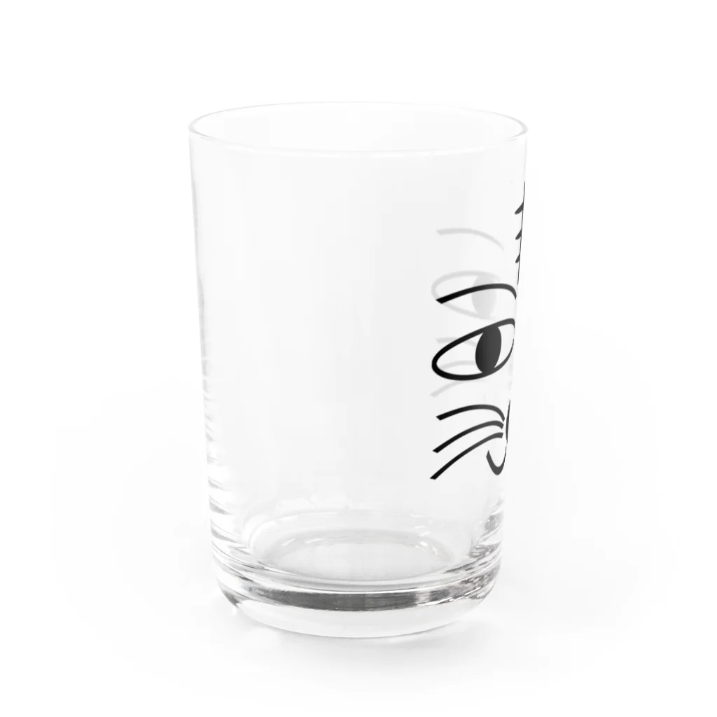 しる猫☆ミ雑貨店の見つめてにゃんにゃん Water Glass :left