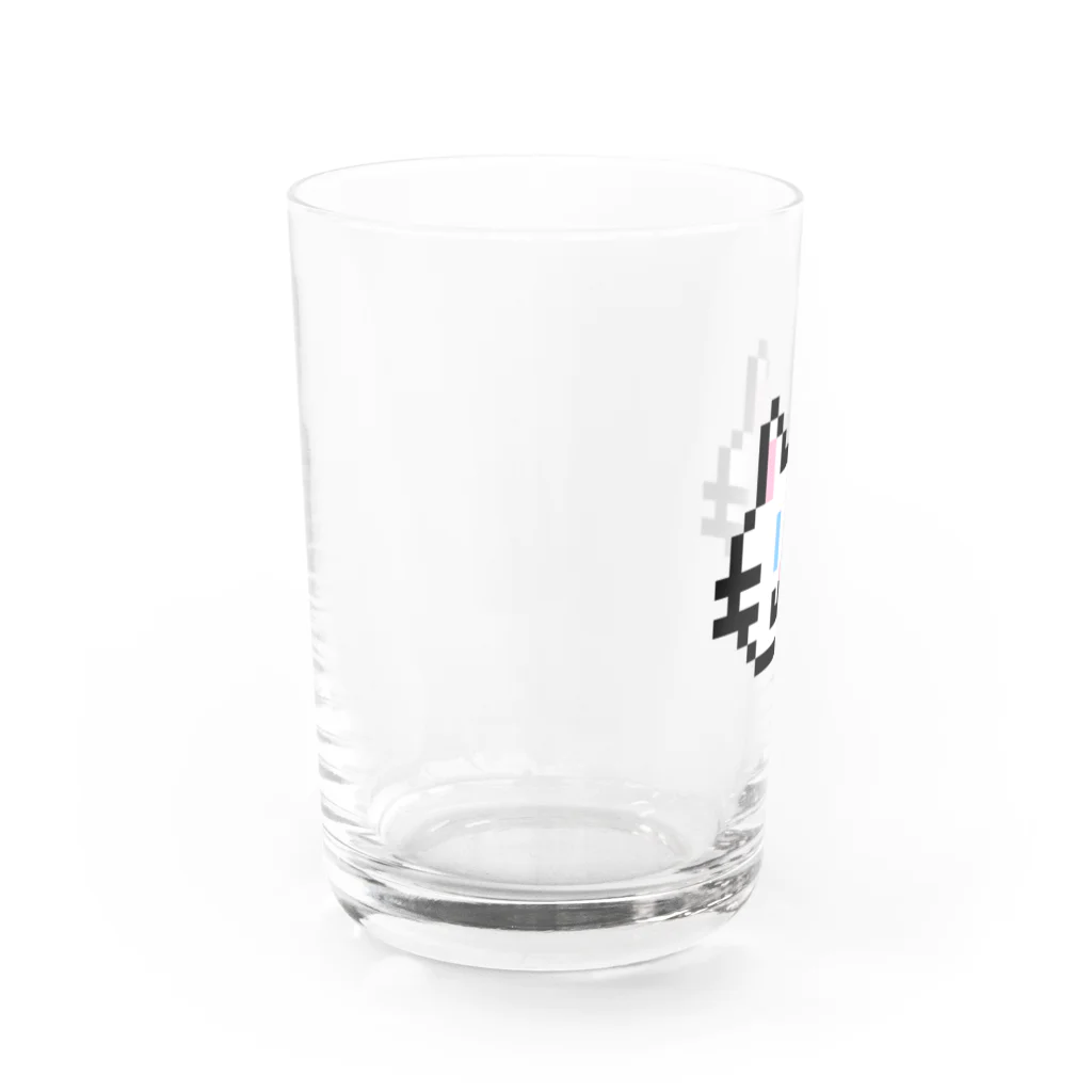 森 ピクセルのDOT WHITE CAT(グラス) Water Glass :left