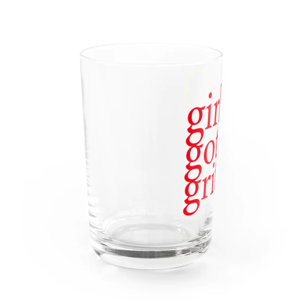 girls got grit!のgirls got grit Water Glass :left