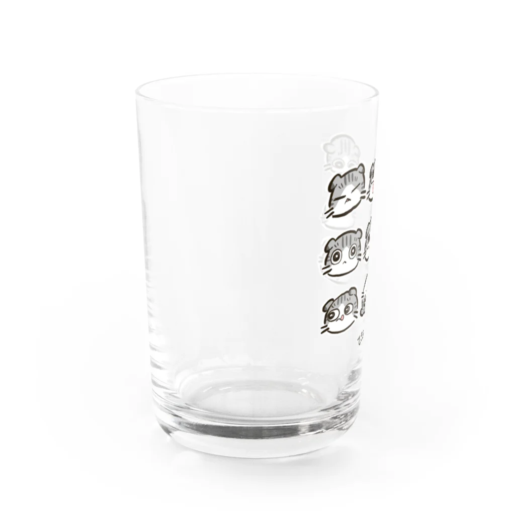 ちゃねこ商店のぴあちんグラス Water Glass :left