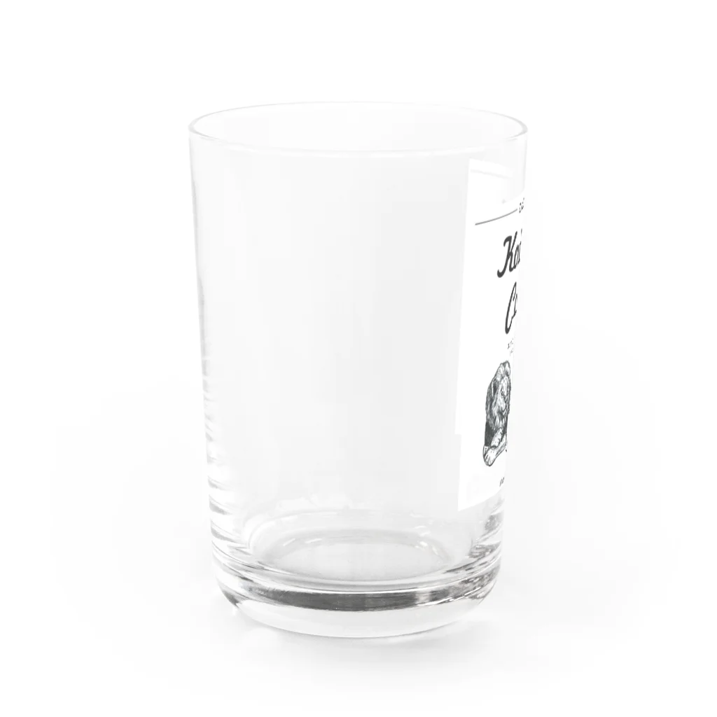 _rijittaのことり珈琲タンザニア　エボシドリとライオン Water Glass :left