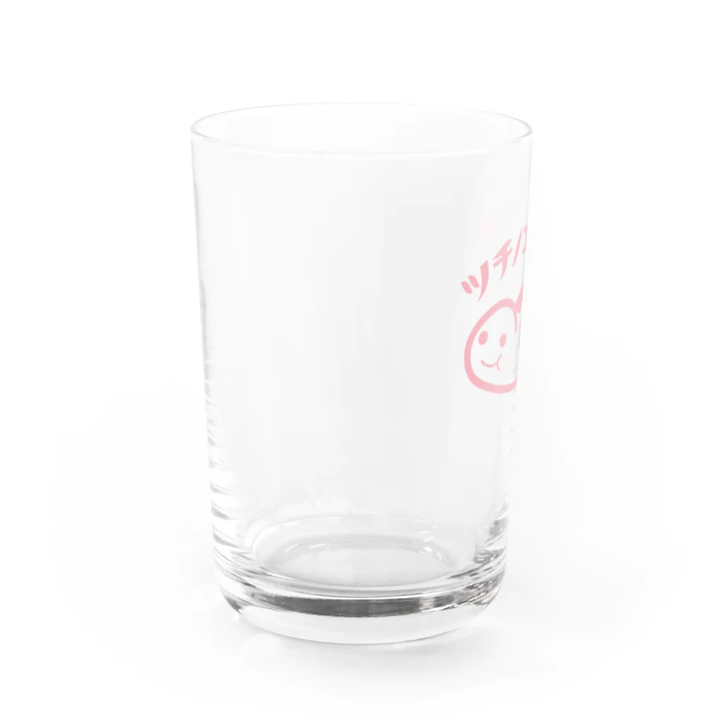ツチノコマーチのツチノコちゃん★ピンク★ Water Glass :left