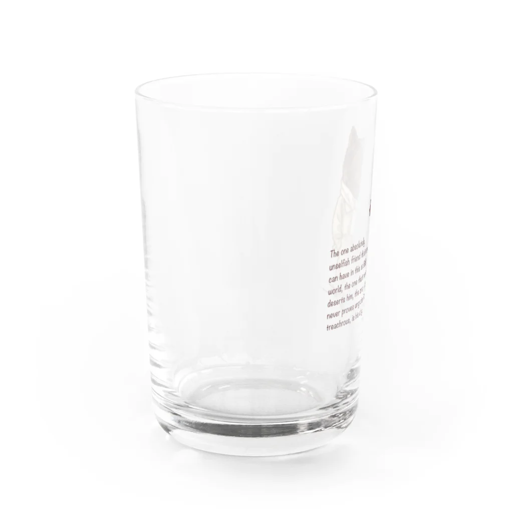 愛犬描処 プルーデンスのおしゃれ甲斐犬 Water Glass :left