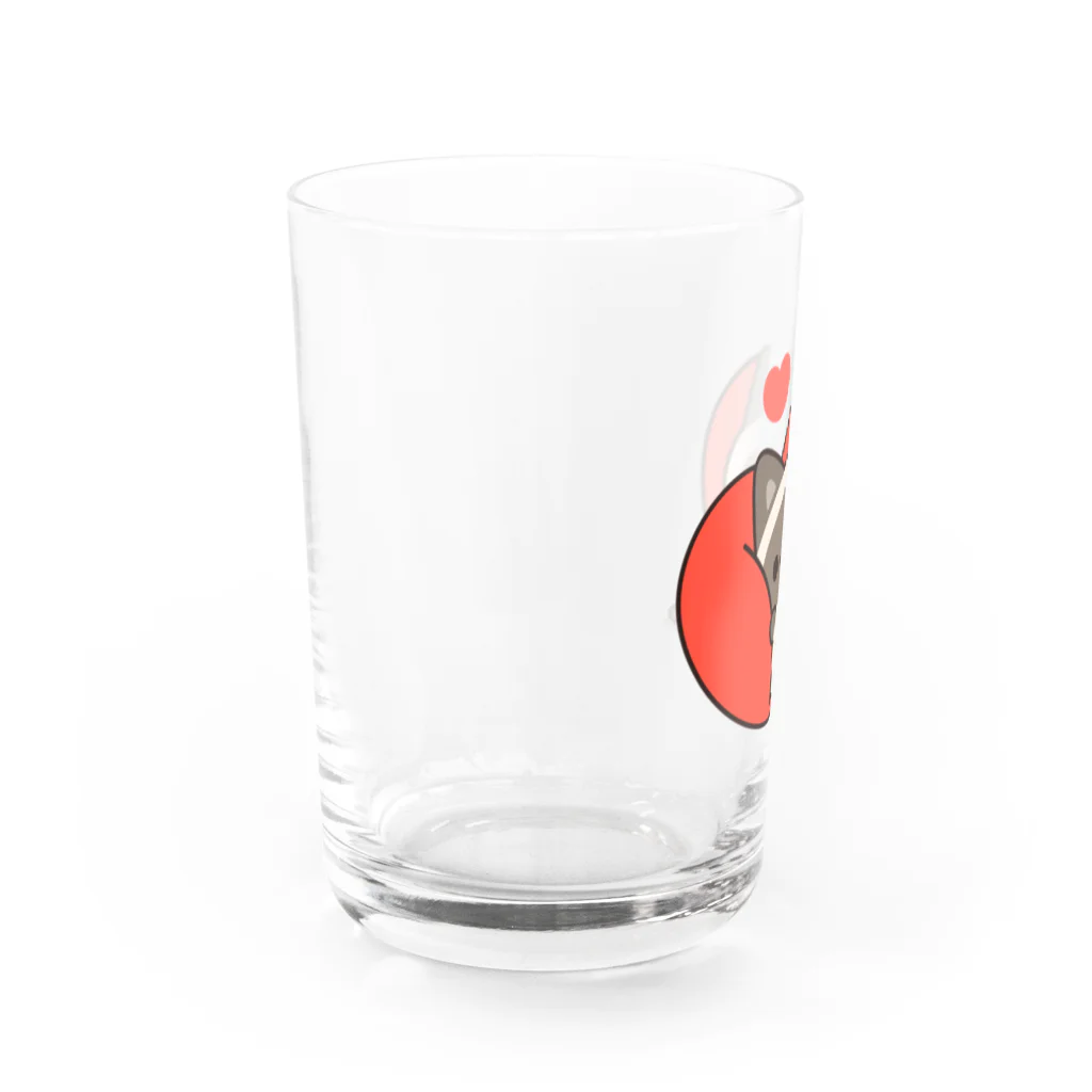 DECORの毎日使えるシャム猫さん　ラブver. Water Glass :left