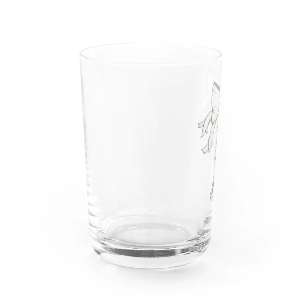 らぁの上から目線 Water Glass :left