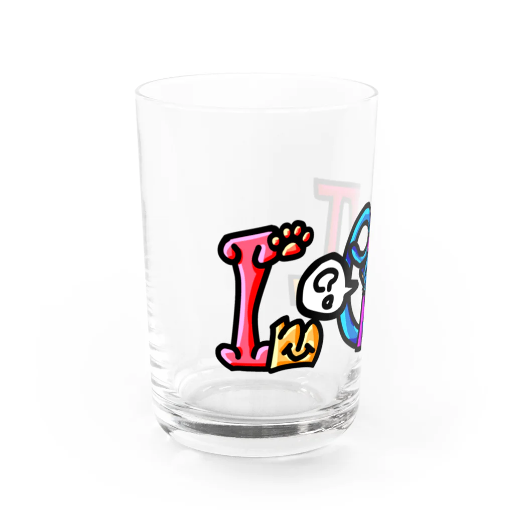 Daoji's Flagのミント「I'm cat.」 Water Glass :left