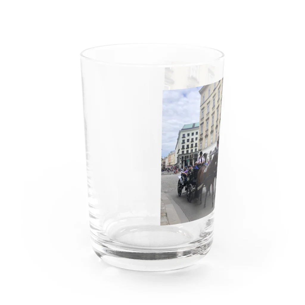 yuko3bridgeのウィーンのお馬さん Water Glass :left