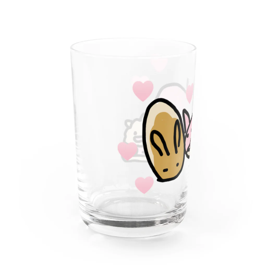 ダイナマイト87ねこ大商会のホワイトデー Water Glass :left