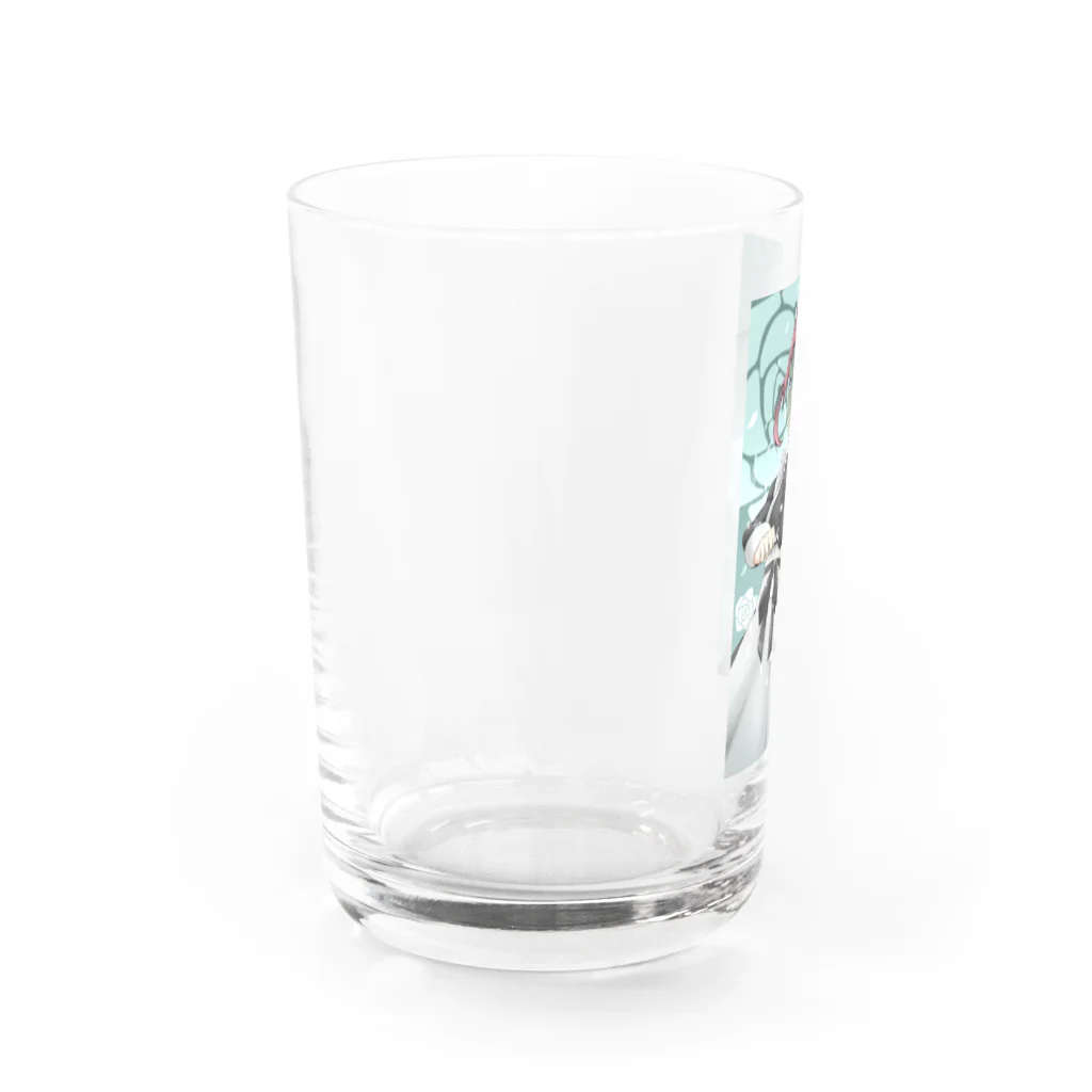 紅玉 海星のメイド様 Water Glass :left