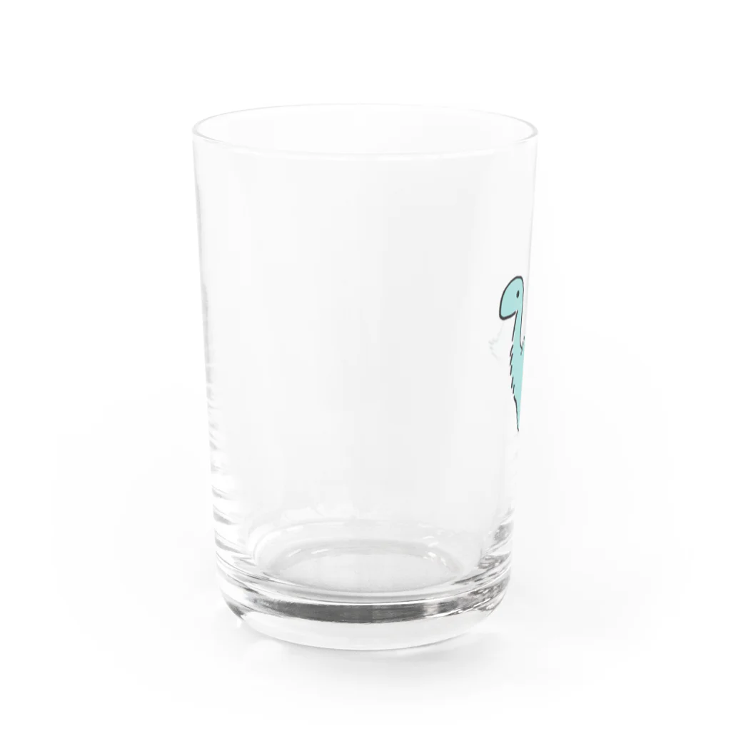 もさサウルスのもさもさモササウルス Water Glass :left