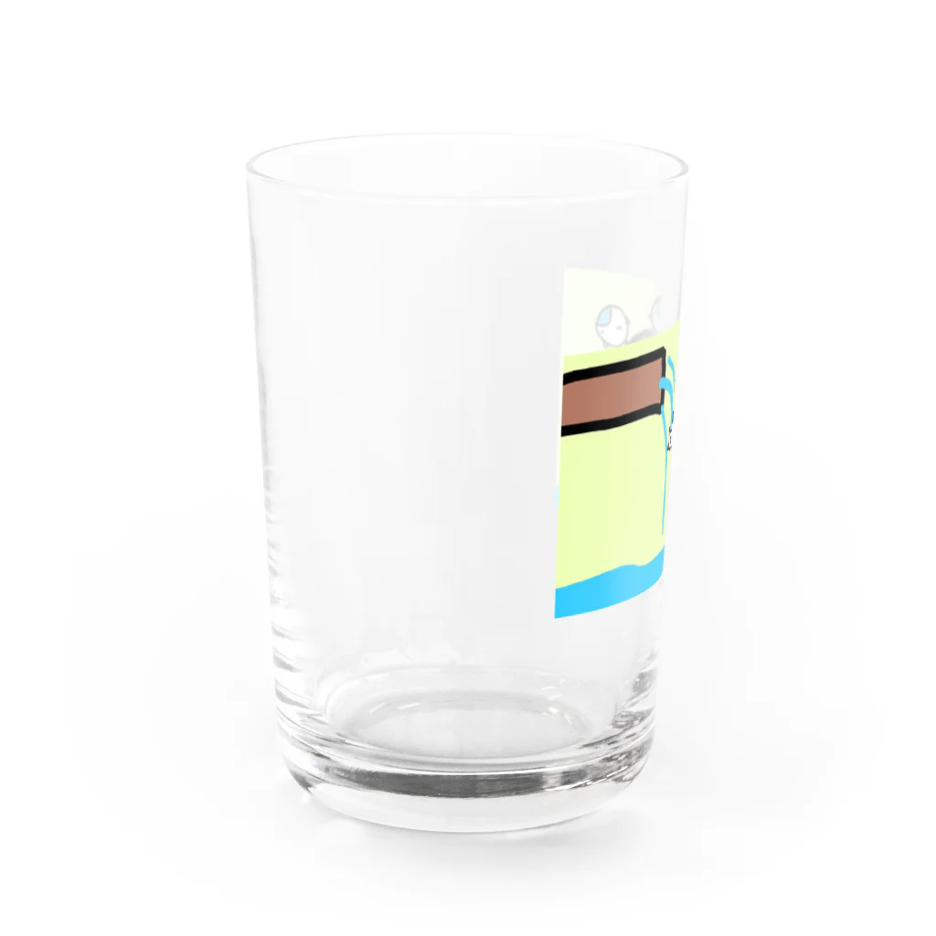 ダイナマイト87ねこ大商会の水車として手伝うねこたちです Water Glass :left