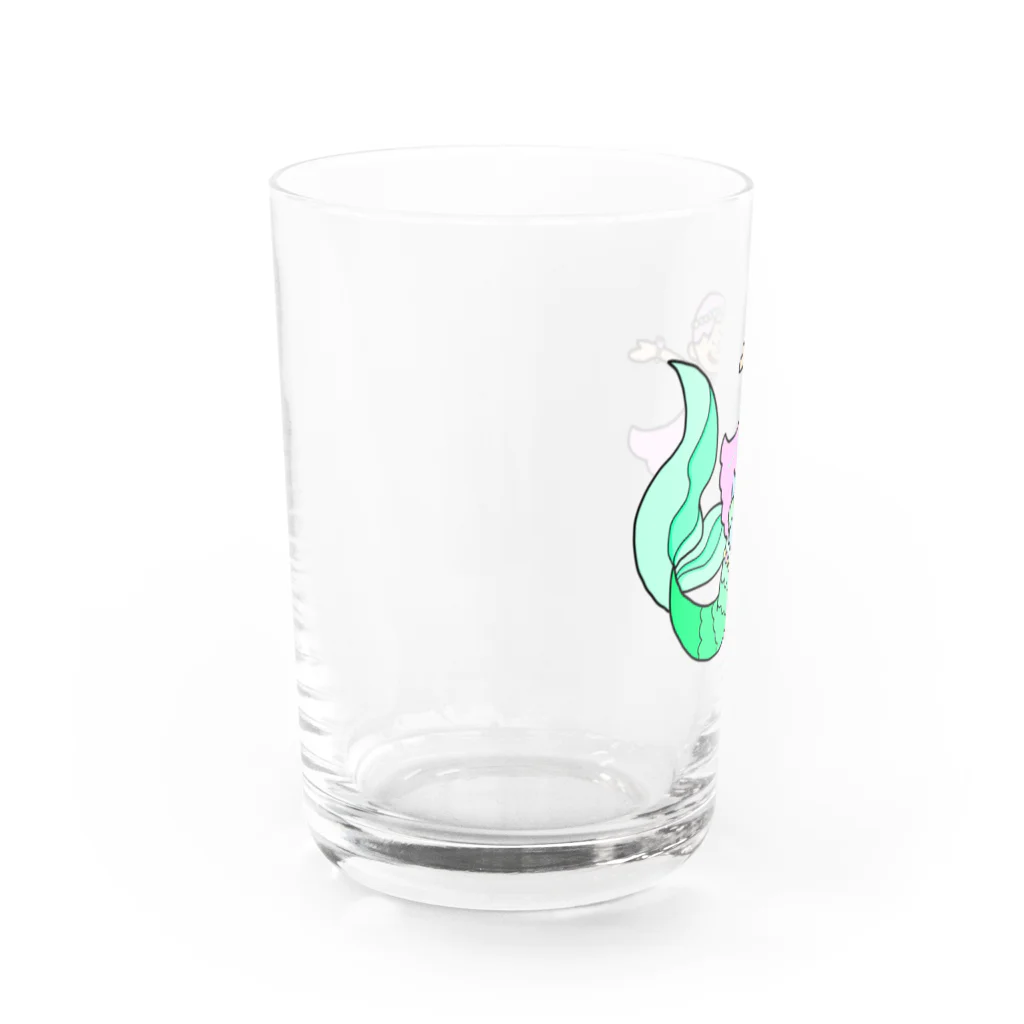 ばびゅんまるのマーメイドお嬢ちゃん Water Glass :left