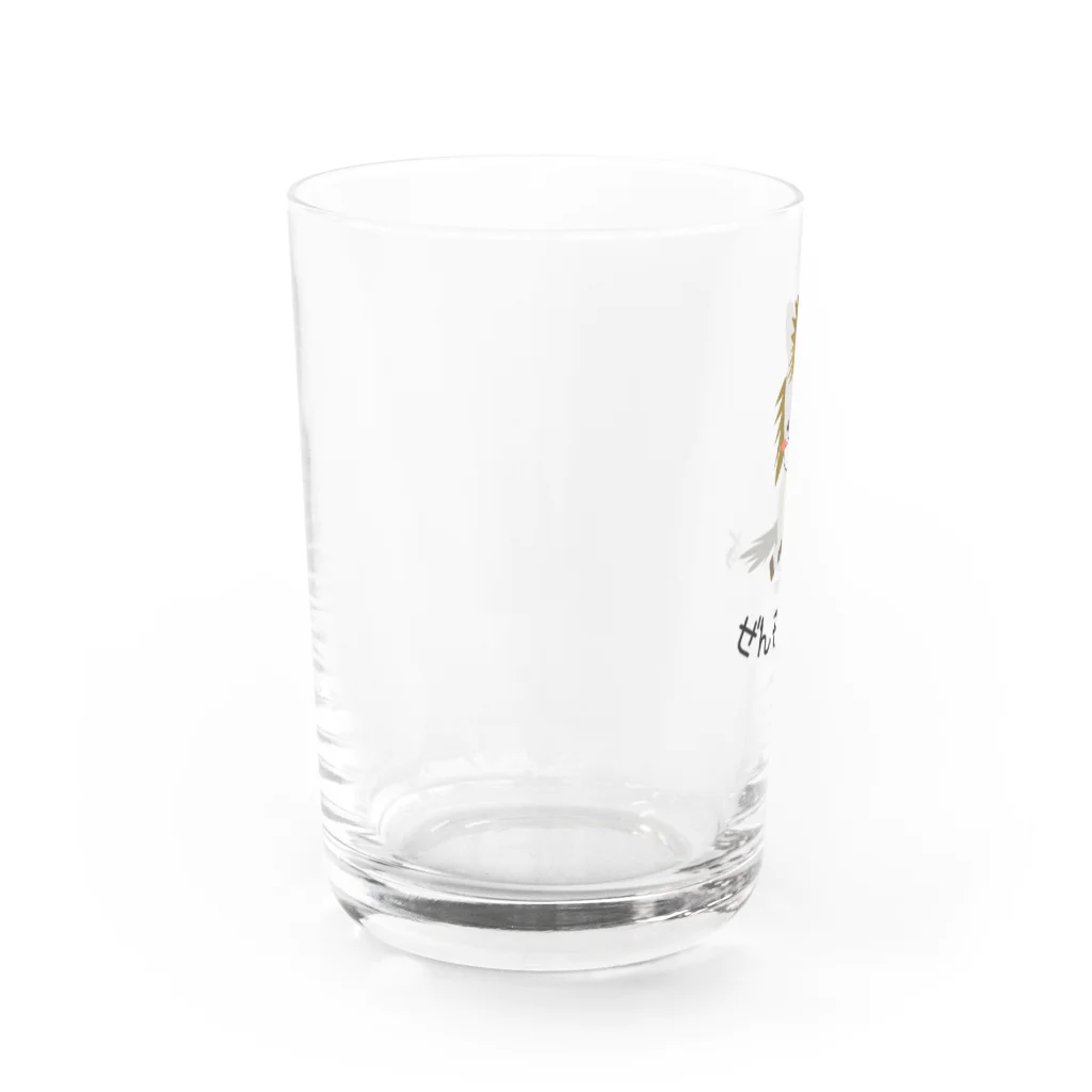 はずれ馬券屋の馬イラスト449　咳エチケット　ぜんそく 　黒 Water Glass :left