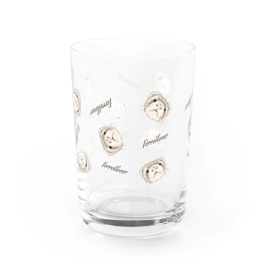 evening party (フェレ蔵はんこ堂)のFerret Water Glass :left