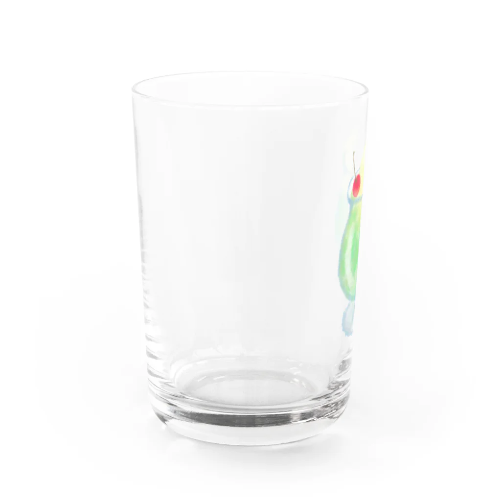 わおさきのクリームソーダ Water Glass :left