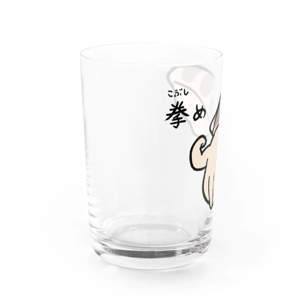 まいにちめんだこのお店のこぶしめ Water Glass :left