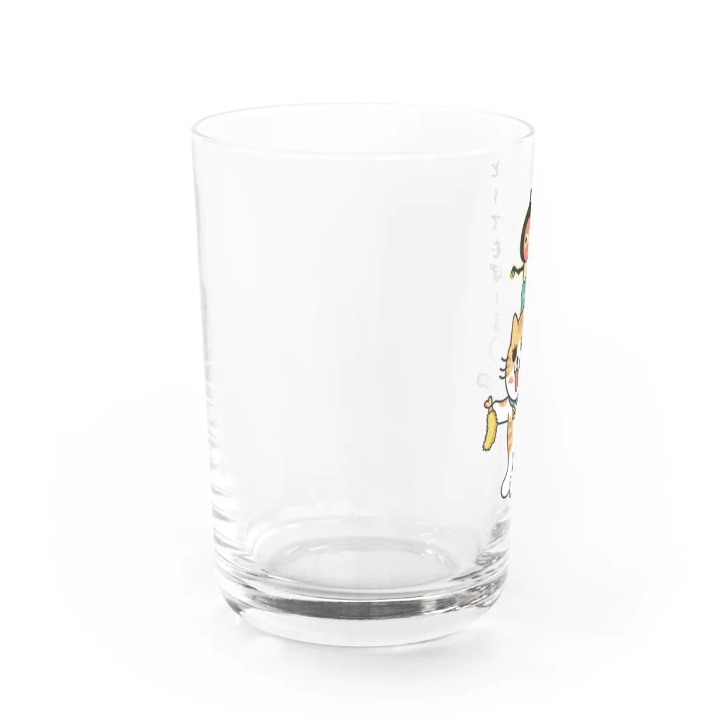 楽猫楽描しげ屋のとーてむぽーる Water Glass :left