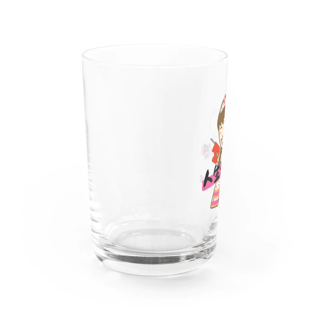 TOMOE姫のお店のTOMOE姫の熟語シリーズ【人生楽勝】 Water Glass :left